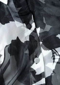SILK-BLEND RUFFLE SHIRT