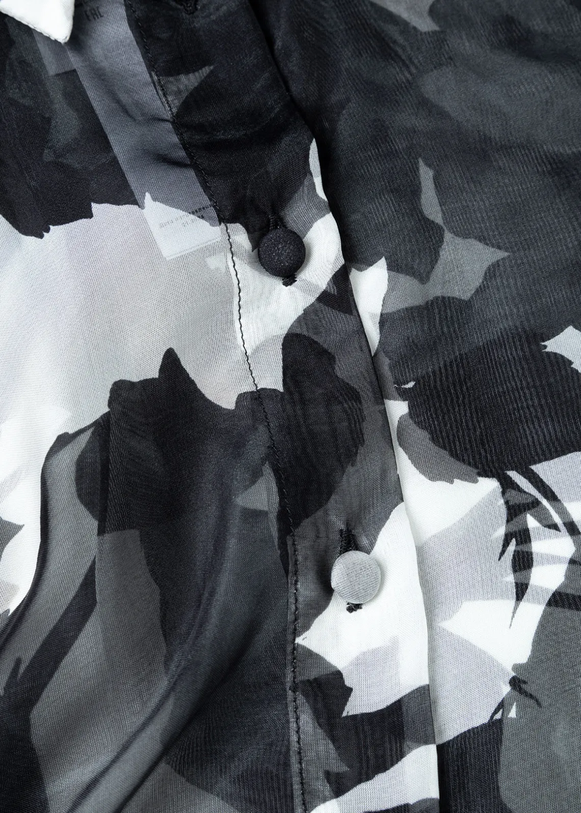 SILK-BLEND RUFFLE SHIRT