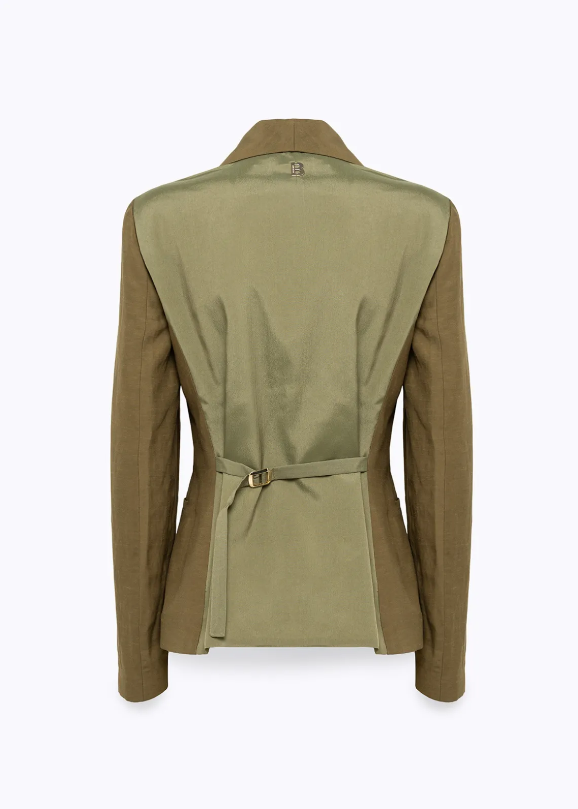 SLIM FIT BLAZER JACKET IN LINEN BLEND