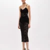SLIP DRESS IN REBRODÈ LACE