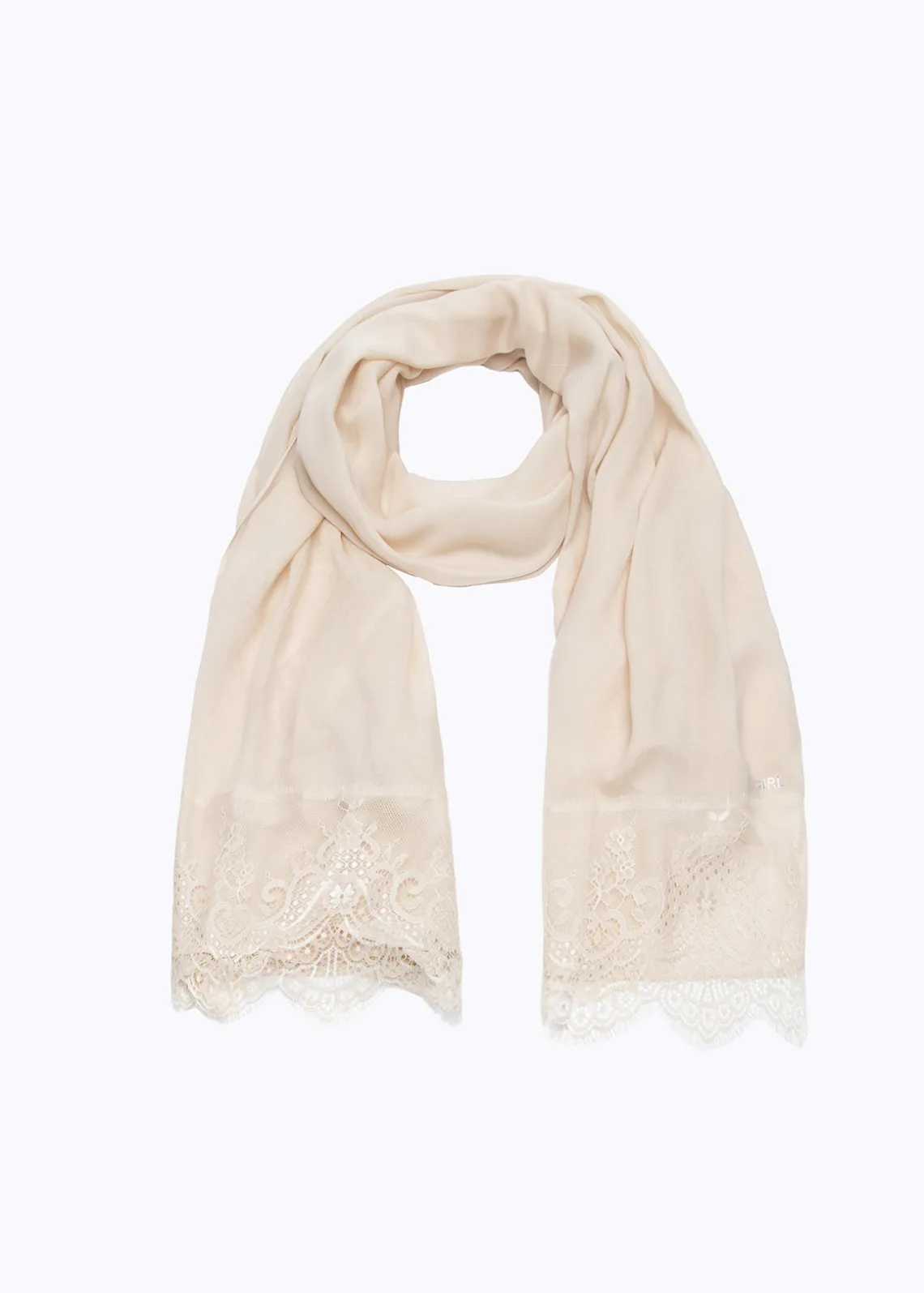 STOLE WITH LACE INSERTS