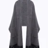 STOLE WITH LAPELS AND POCKETS