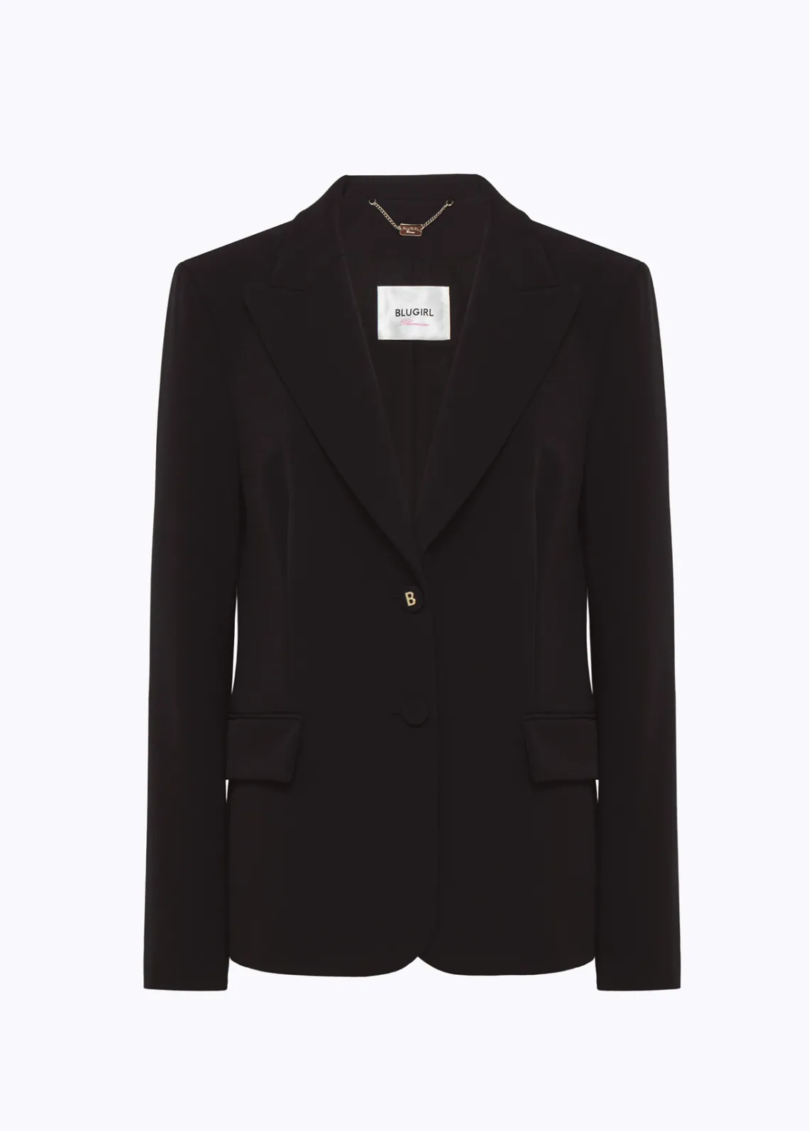 Stretch crêpe blazer jacket