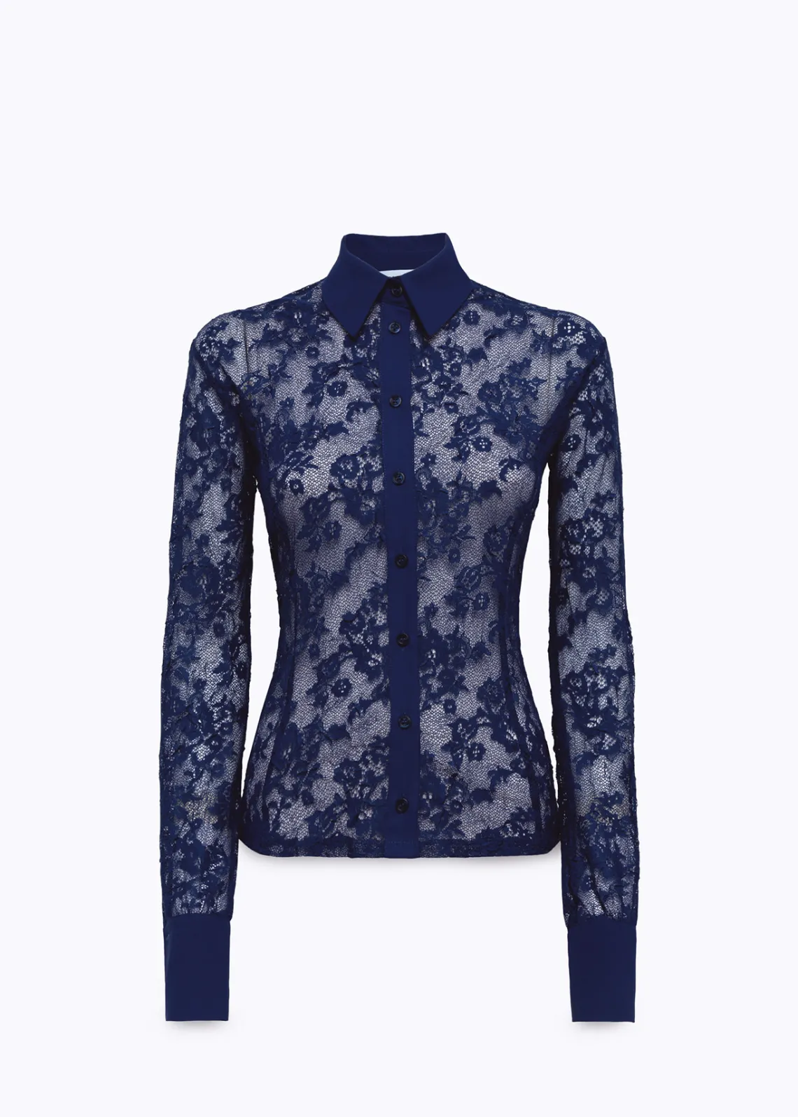 Stretch lace shirt