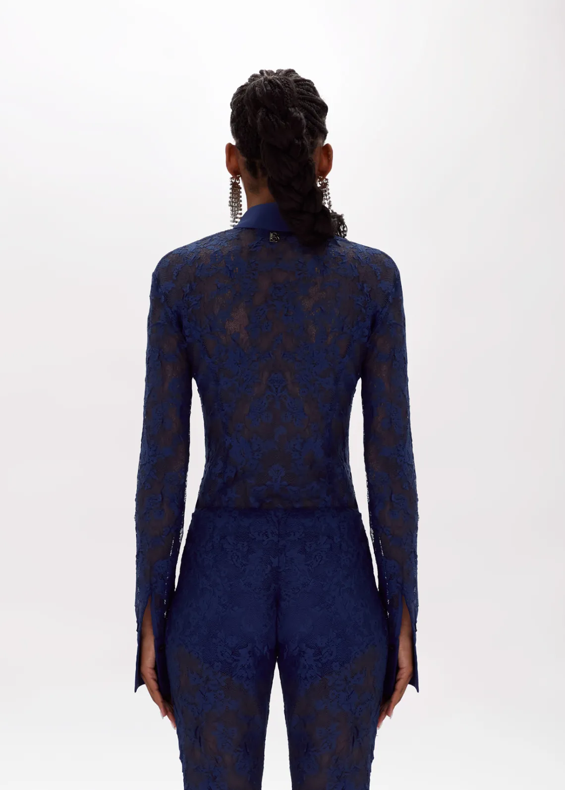 Stretch lace shirt