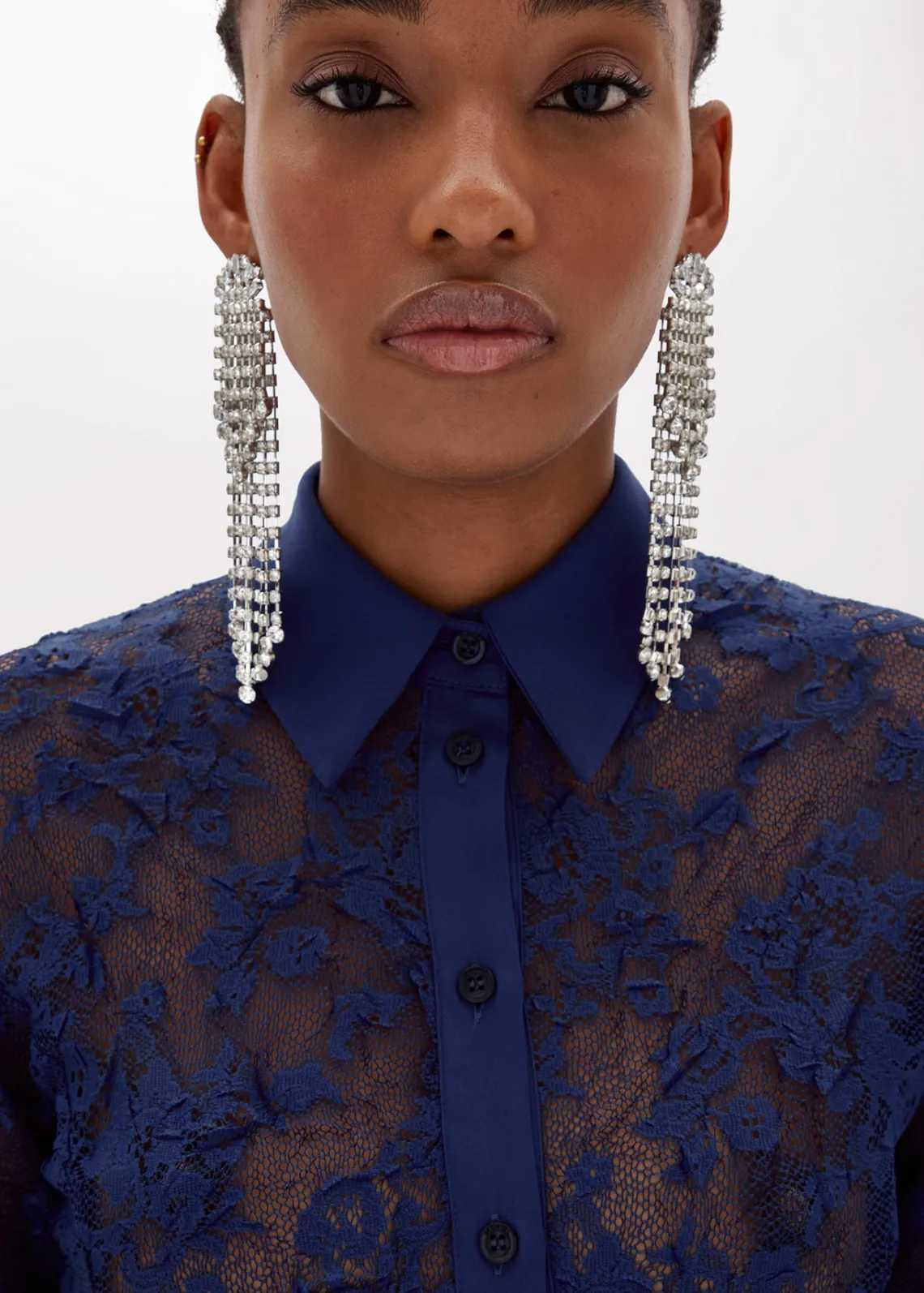 Stretch lace shirt