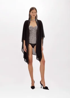 Stretch satin Bodysuit
