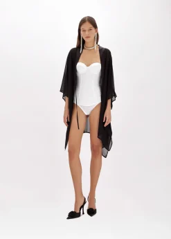 Stretch satin Bodysuit
