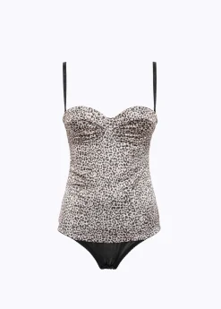 Stretch satin Bodysuit