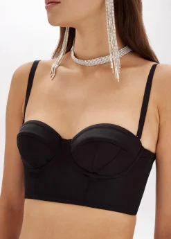 Stretch satin Bralette