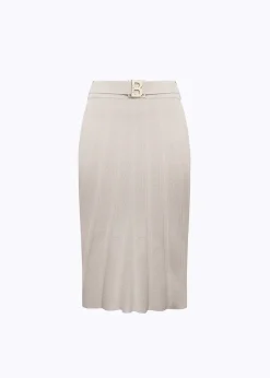STRETCH VISCOSE MIDI SKIRT