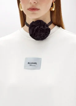 SWEATSHIRT IN STRETCH COTTON WITH LOGO