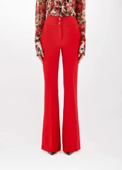 TROUSERS IN STRETCH CRÊPE