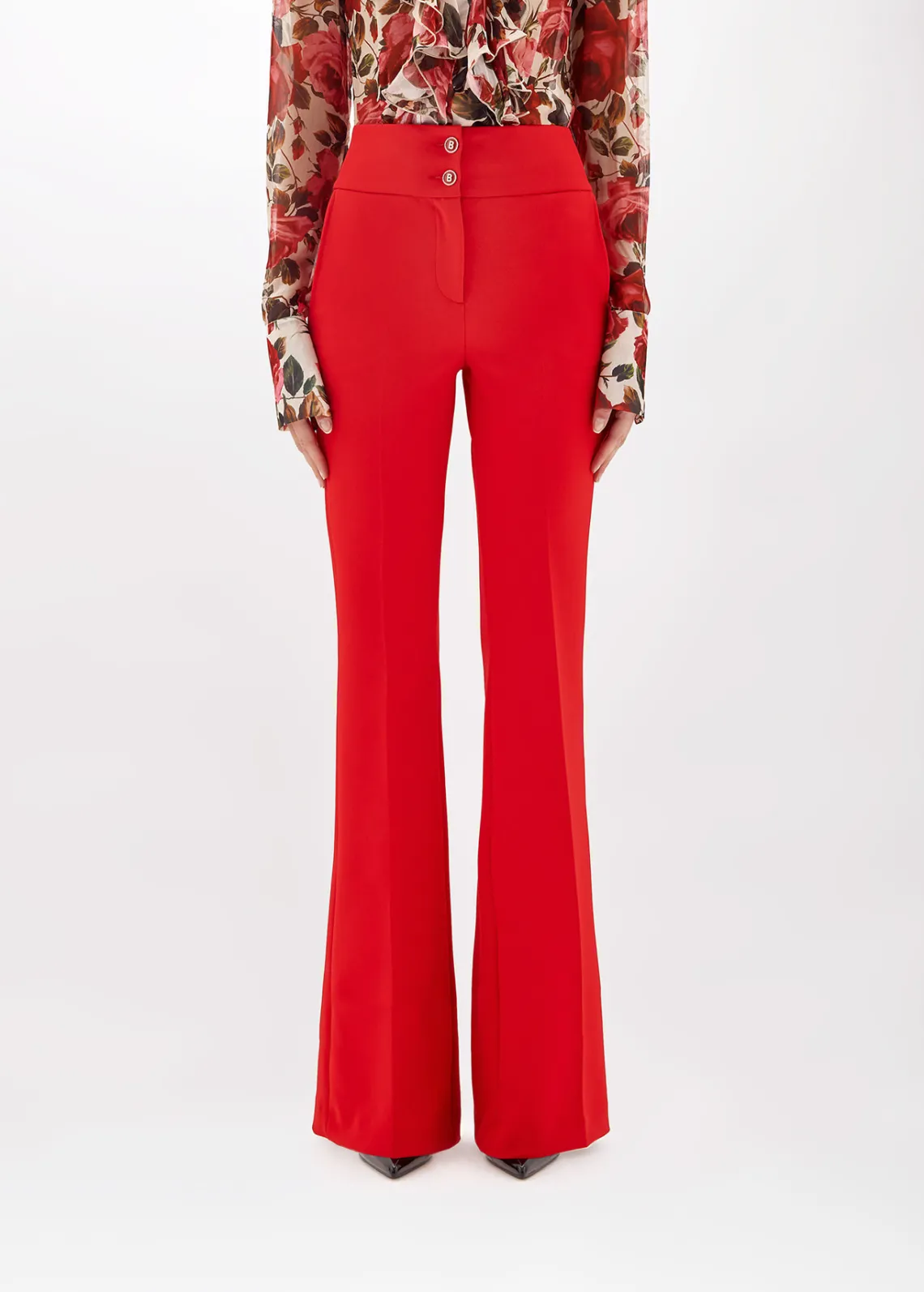 TROUSERS IN STRETCH CRÊPE