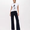 T-SHIRT WITH EMBROIDERY ROSE