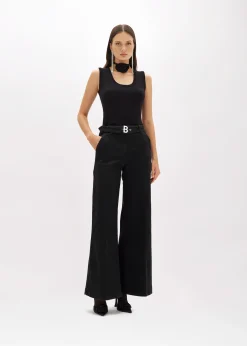VISCOSE BLEND KNIT TOP