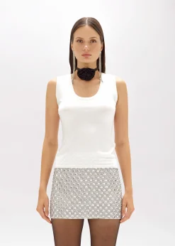 VISCOSE BLEND KNIT TOP