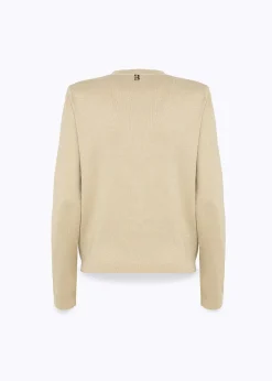 VISCOSE CARDIGAN WITH LUREX DETAILS