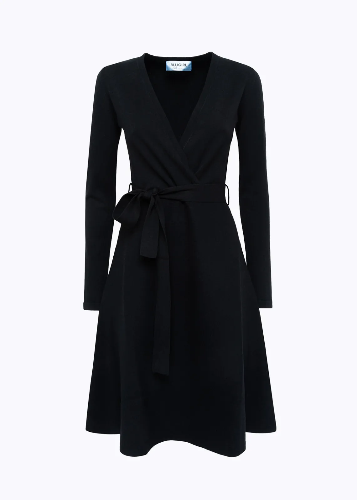 VISCOSE DRESS WITH ROSE BROOCH