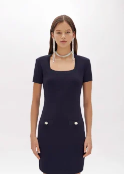 Viscose knit dress