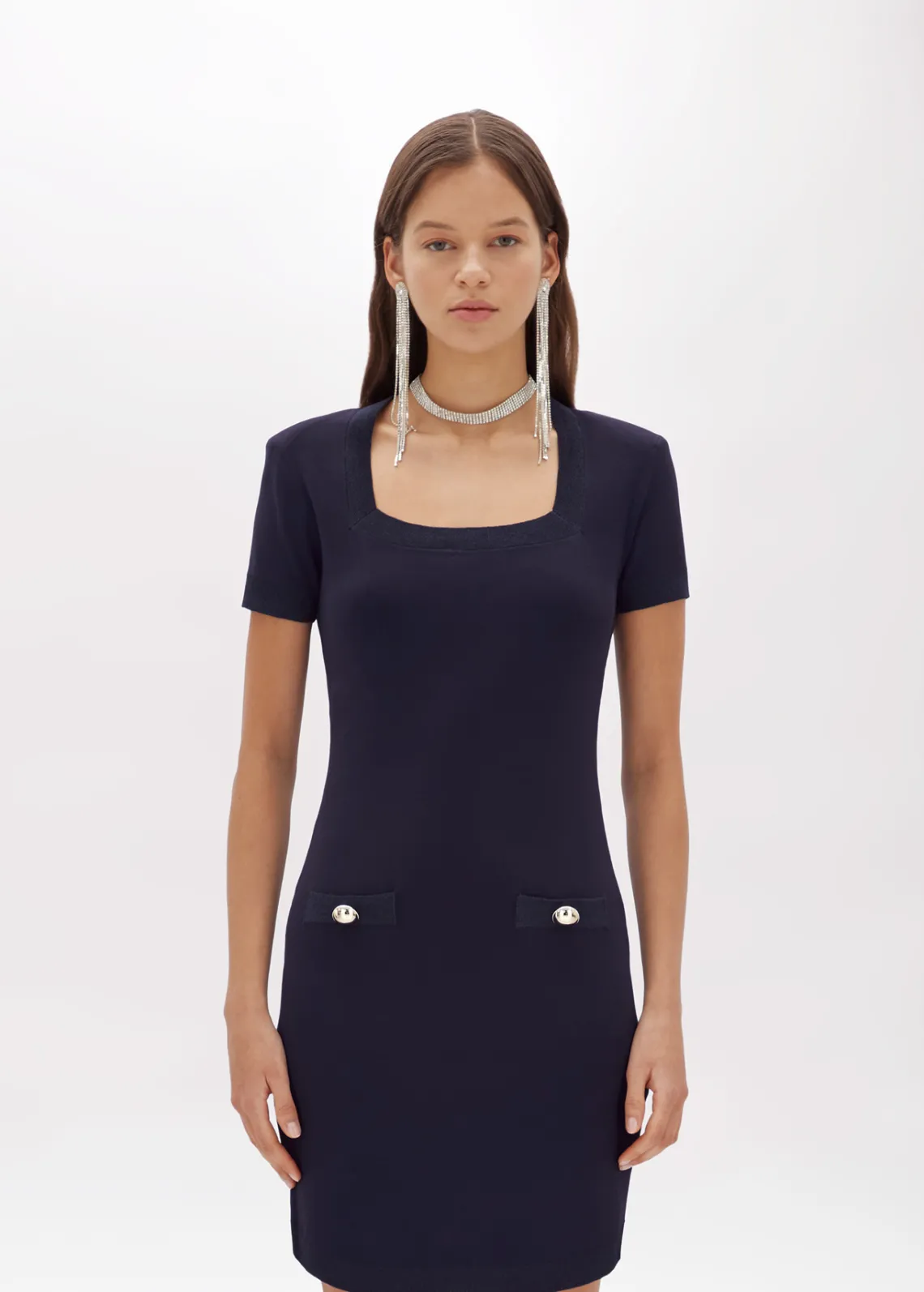 Viscose knit dress