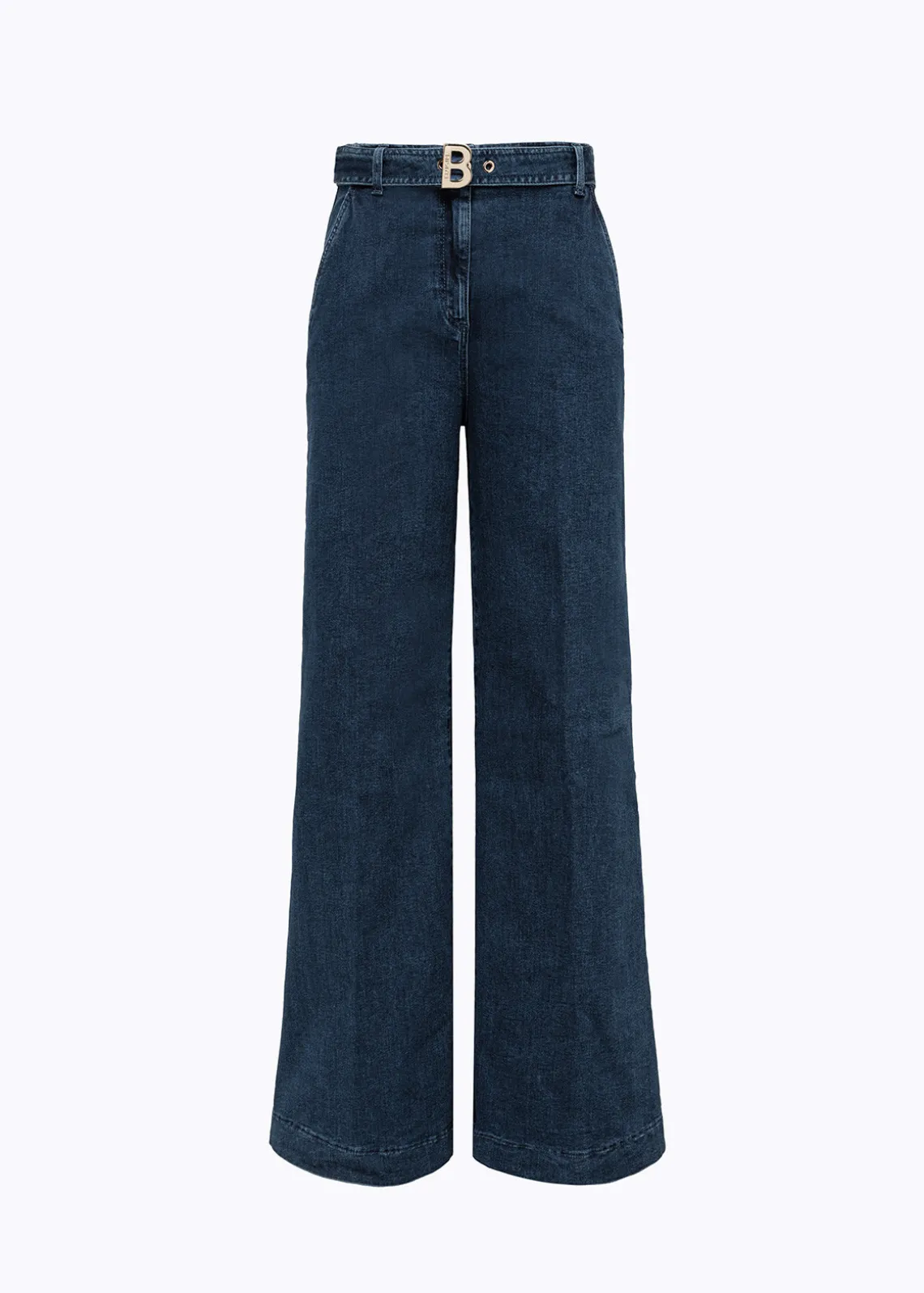 WIDE LEG JEANS IN STRETCH DENIM