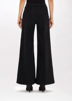 WIDE LEG JEANS IN STRETCH DENIM