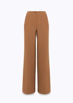 WIDE LEG PANTS IN STRETCH CRÊPE