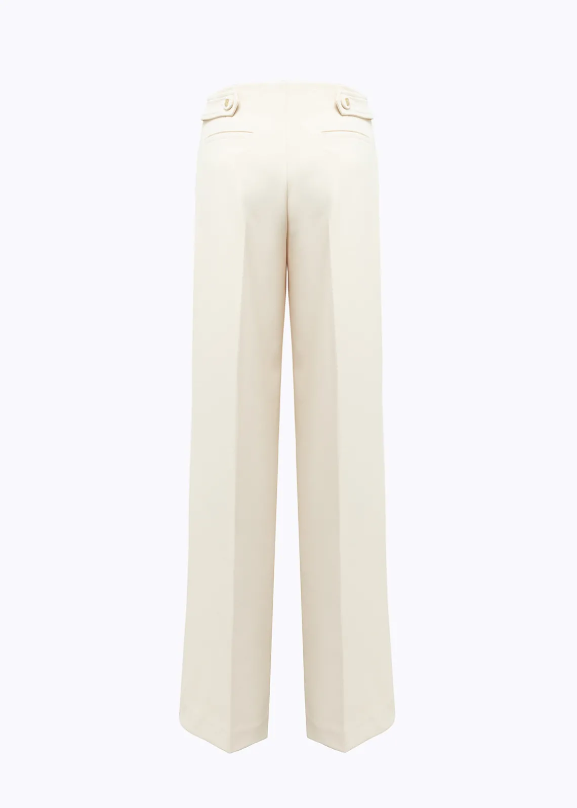 WIDE LEG PANTS IN STRETCH CRÊPE