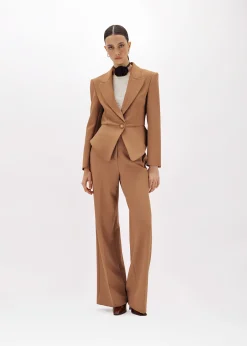 WIDE LEG PANTS IN STRETCH CRÊPE