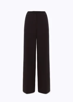 WIDE LEG PANTS IN STRETCH CRÊPE