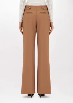 WIDE LEG PANTS IN STRETCH CRÊPE