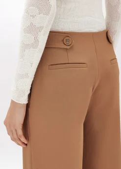 WIDE LEG PANTS IN STRETCH CRÊPE
