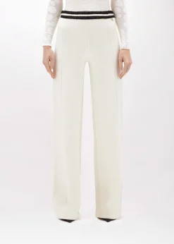 WIDE LEG PANTS IN WOOL BLEND