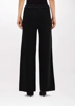 WIDE LEG PANTS IN WOOL BLEND