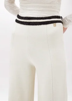 WIDE LEG PANTS IN WOOL BLEND