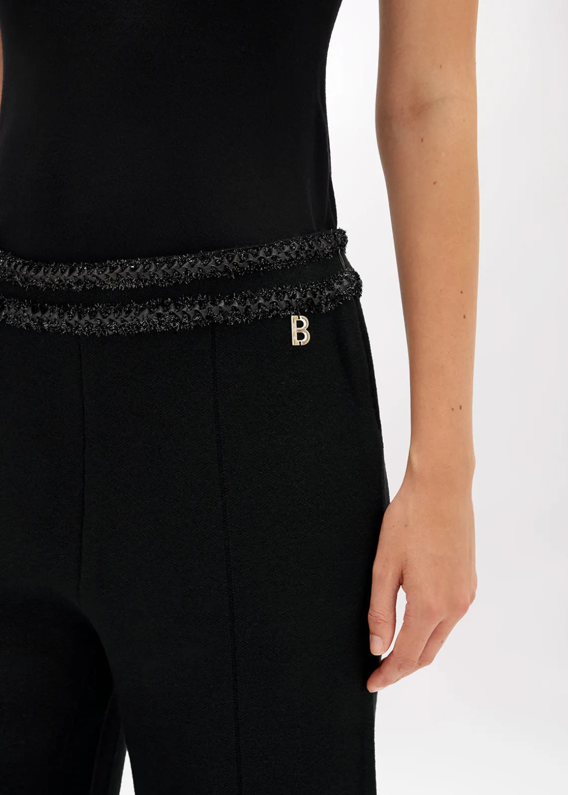 WIDE LEG PANTS IN WOOL BLEND