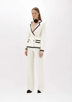 WOOL BLEND JACKET WITH JEWEL BUTTONS