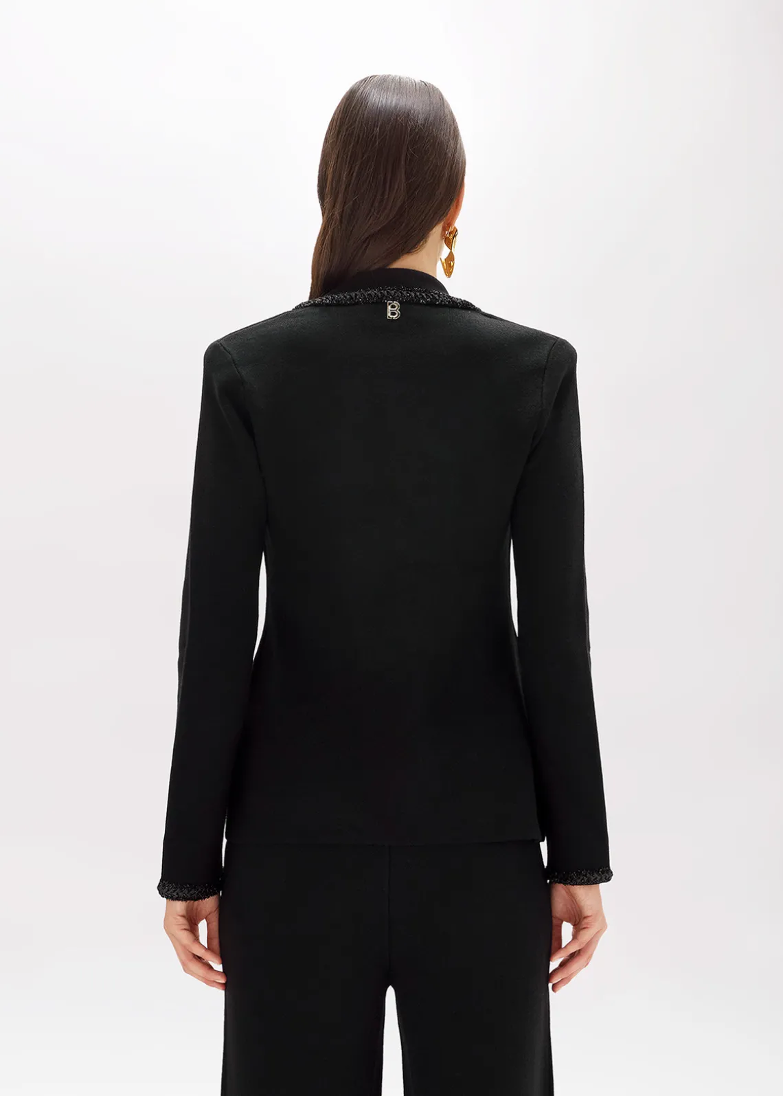 WOOL BLEND JACKET WITH JEWEL BUTTONS